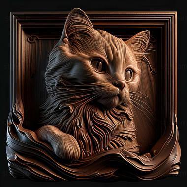 3D model cat (STL)